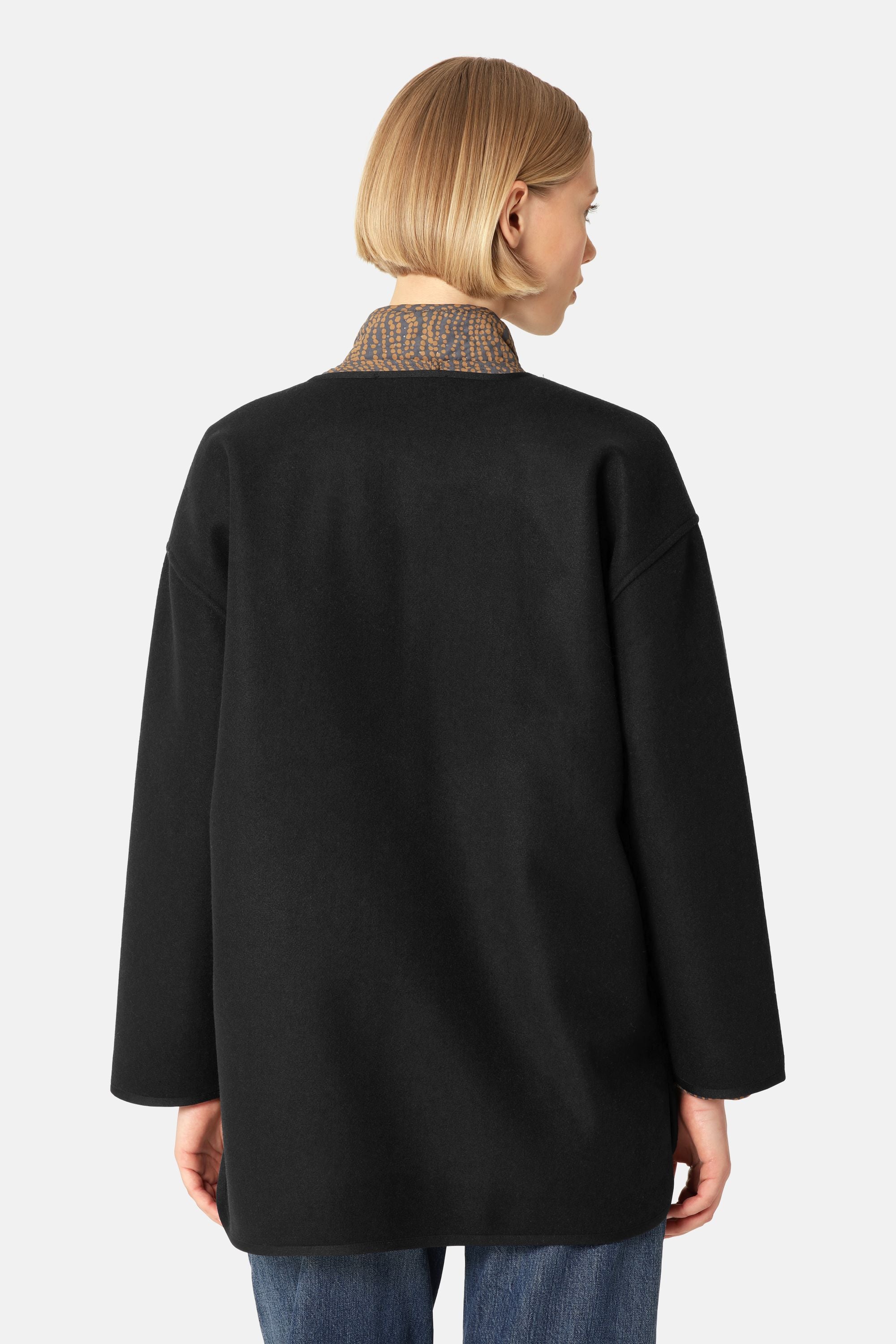 Felted Casual Jacket - Black